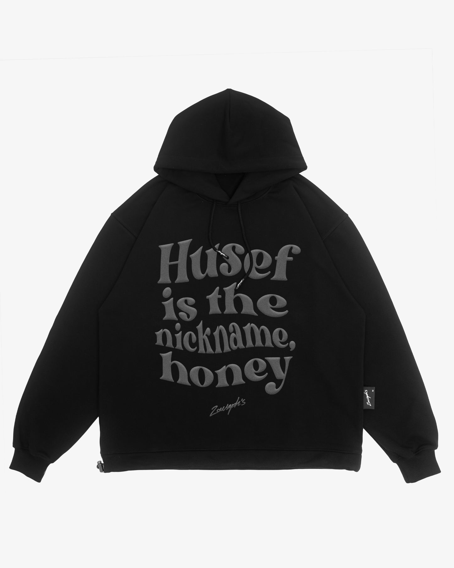”HUSEF IS THE NICKNAME” HOODIE - BLACK