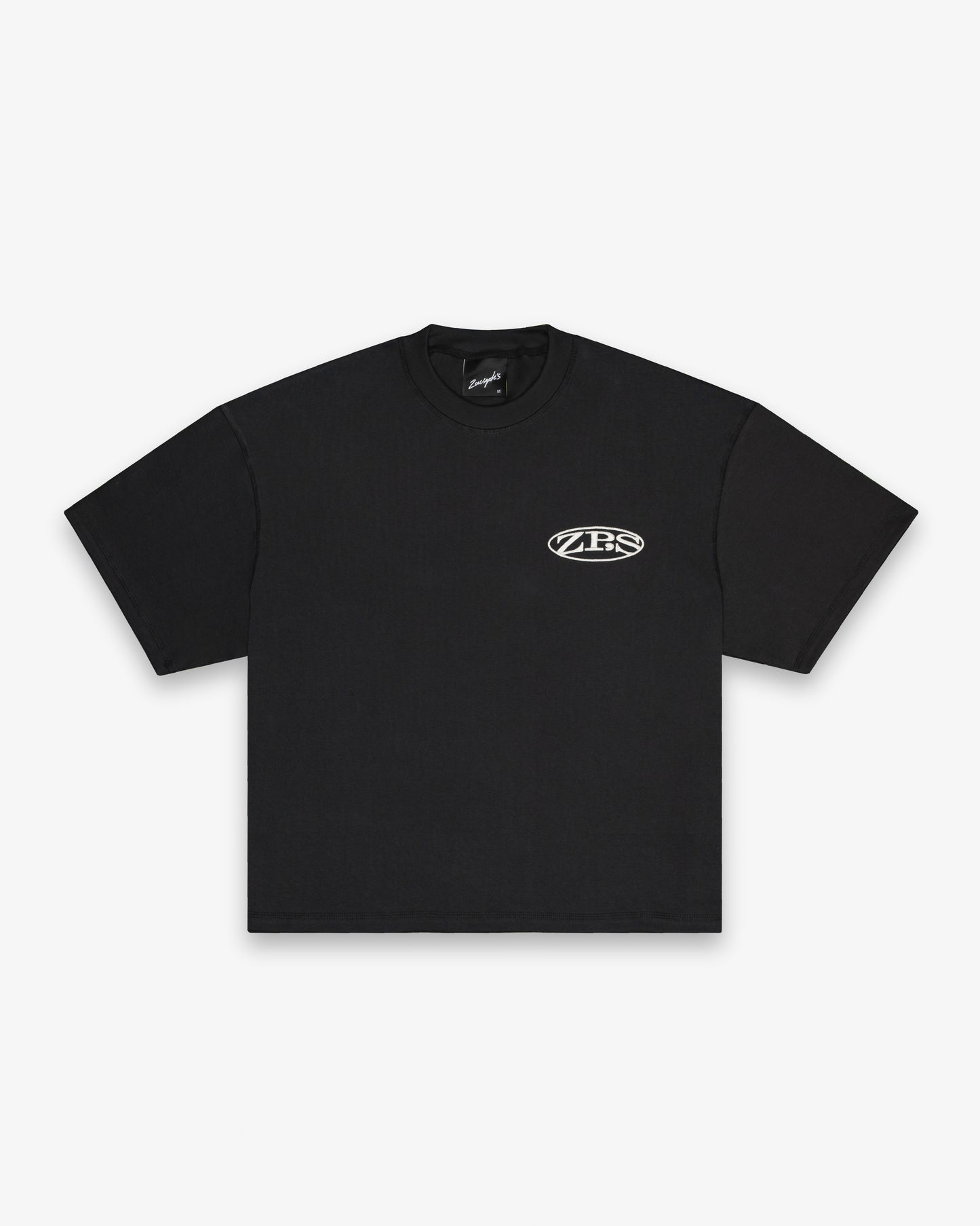 CROPPED ZP'S T-SHIRT - VINTAGE BLACK