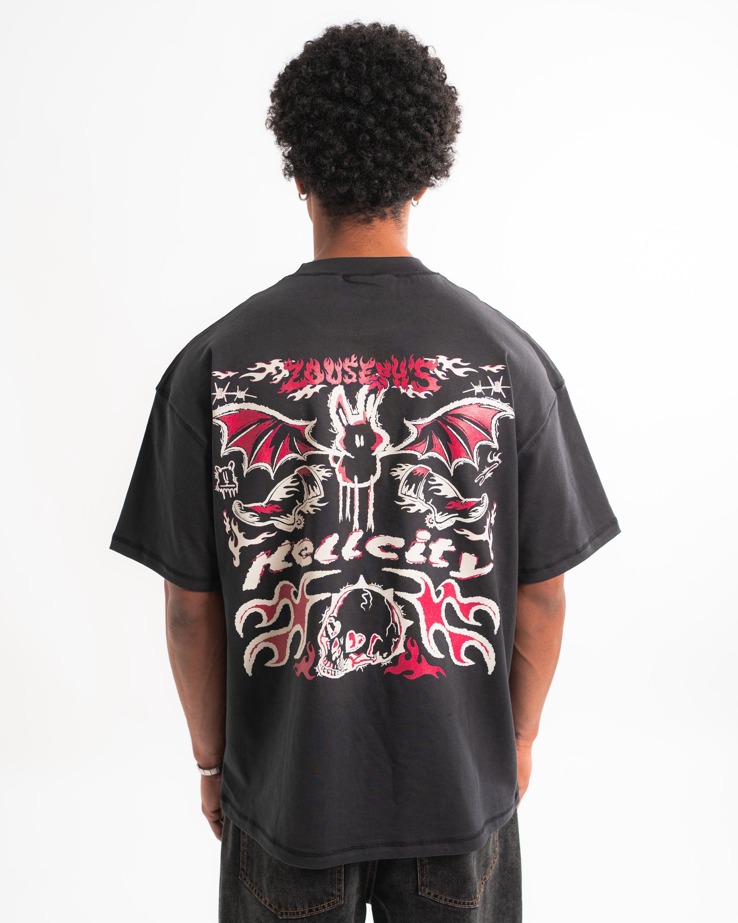 HELLCITY T-SHIRT - VINTAGE BLACK