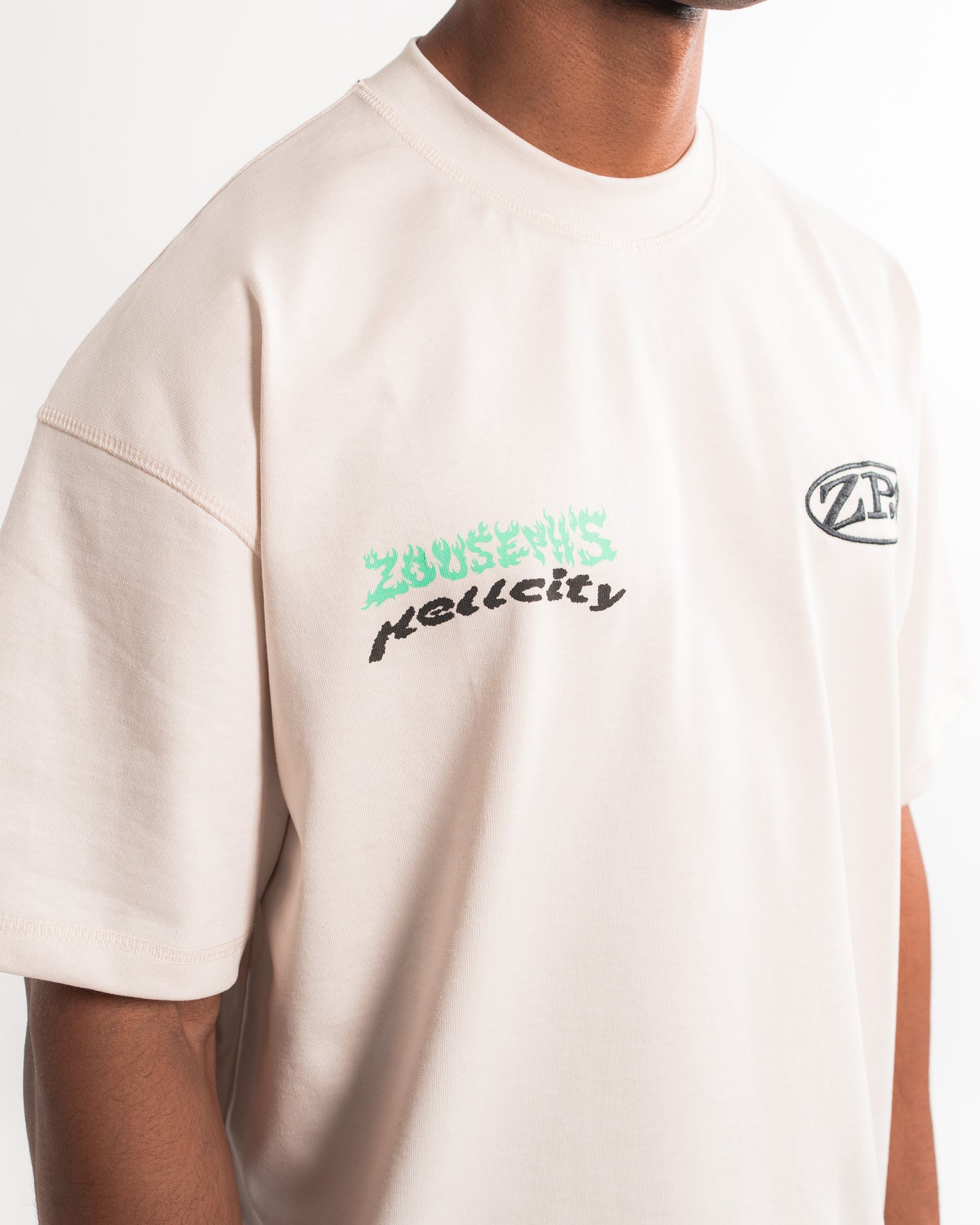 HELLCITY T-SHIRT - VINTAGE WHITE
