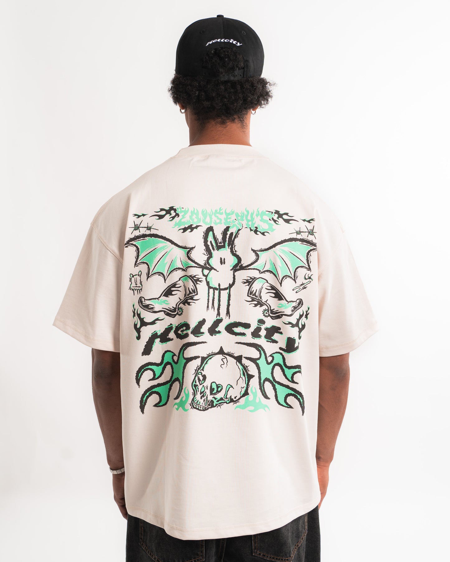 HELLCITY T-SHIRT - VINTAGE WHITE
