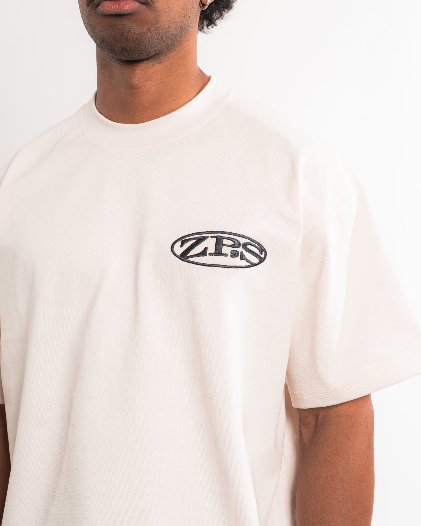 CROPPED ZP'S T-SHIRT - VINTAGE WHITE