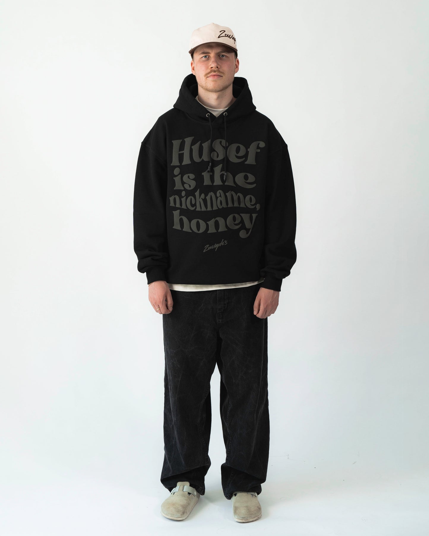 ”HUSEF IS THE NICKNAME” HOODIE - BLACK