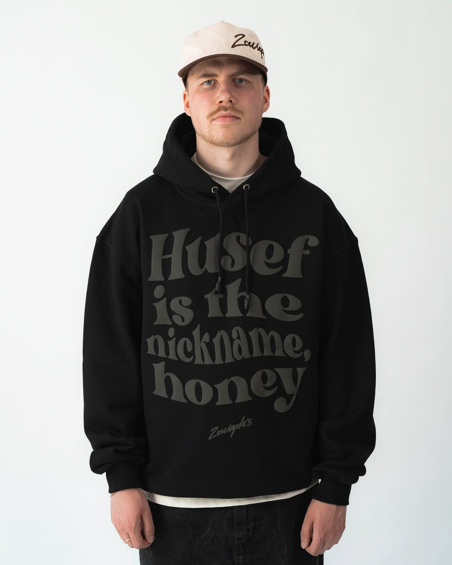 ”HUSEF IS THE NICKNAME” HOODIE - BLACK