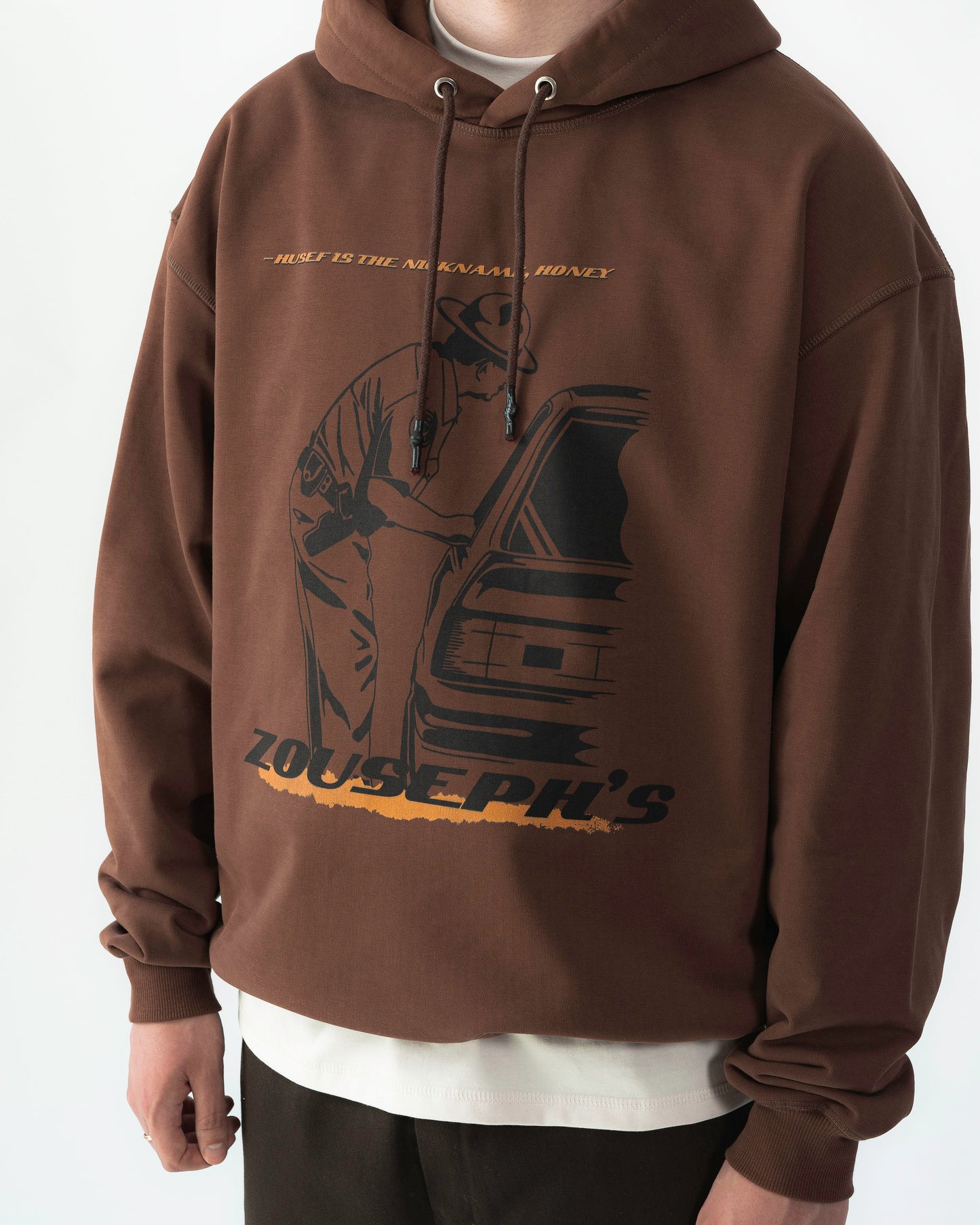 COP HOODIE - BROWN