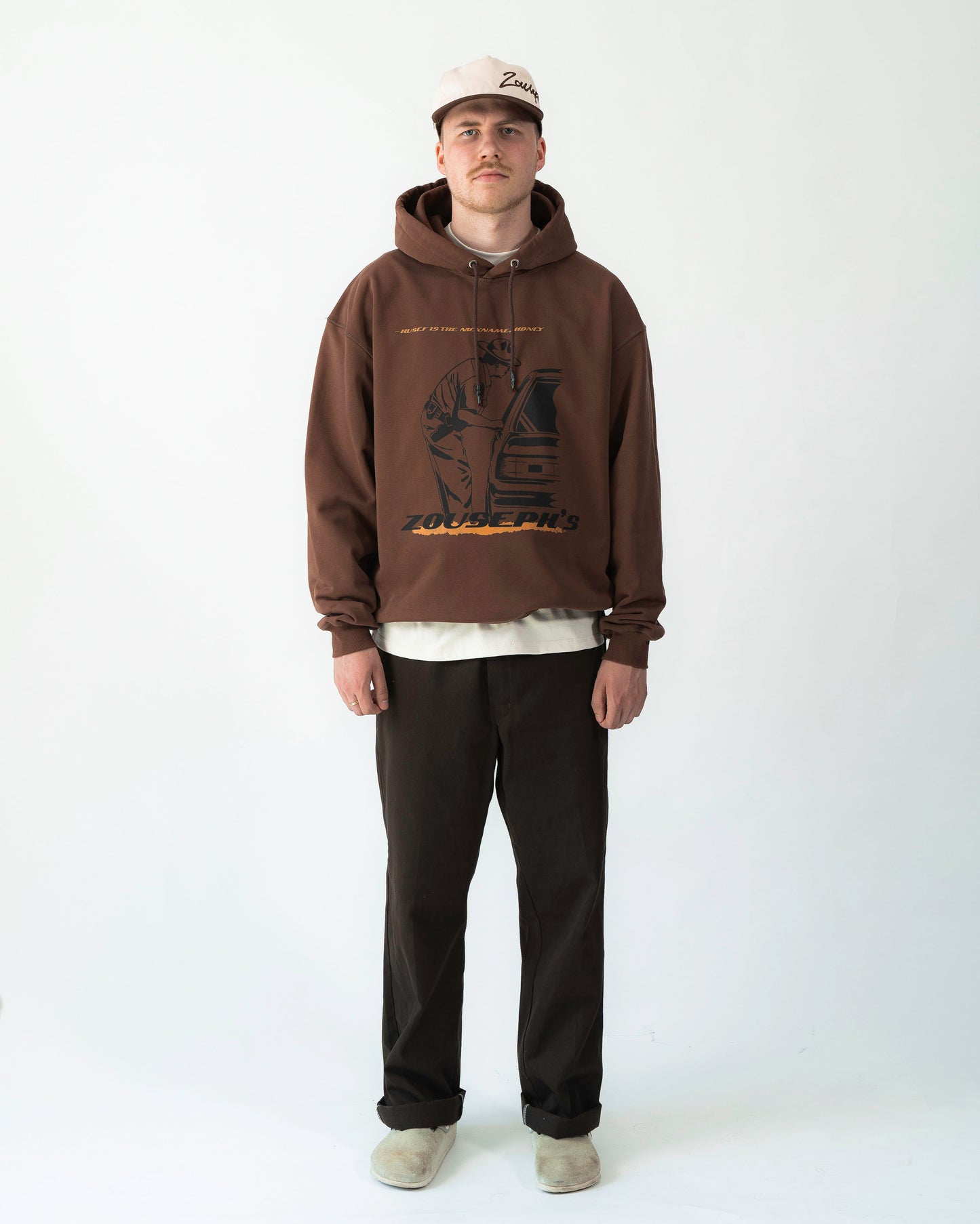 COP HOODIE - BROWN