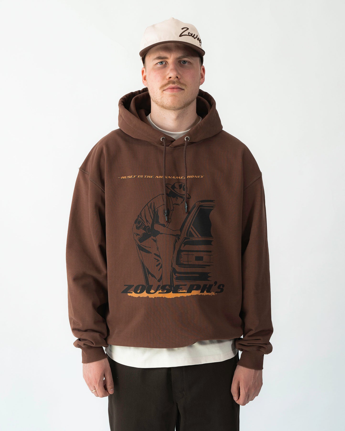 COP HOODIE - BROWN