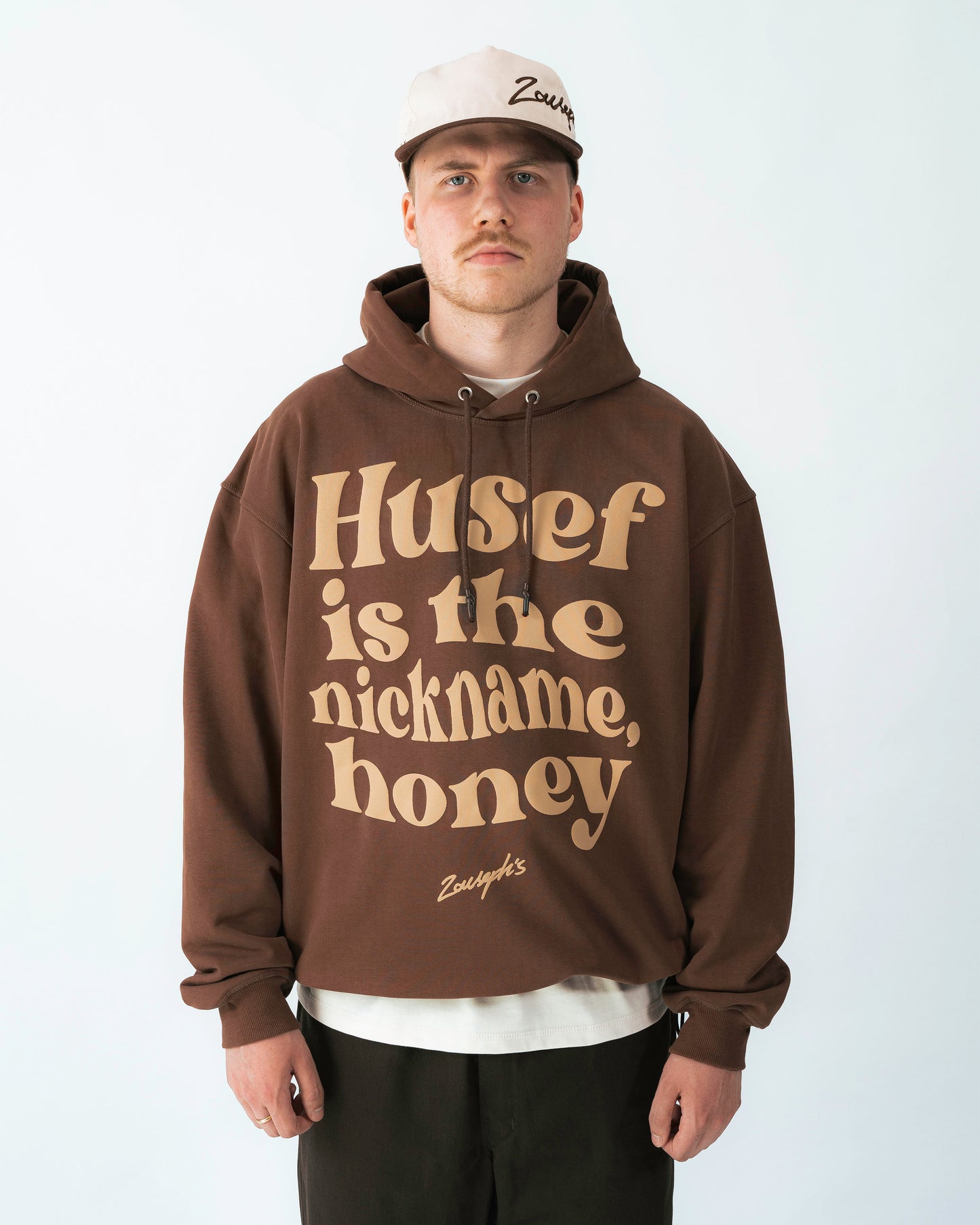 ”HUSEF IS THE NICKNAME” HOODIE - BROWN