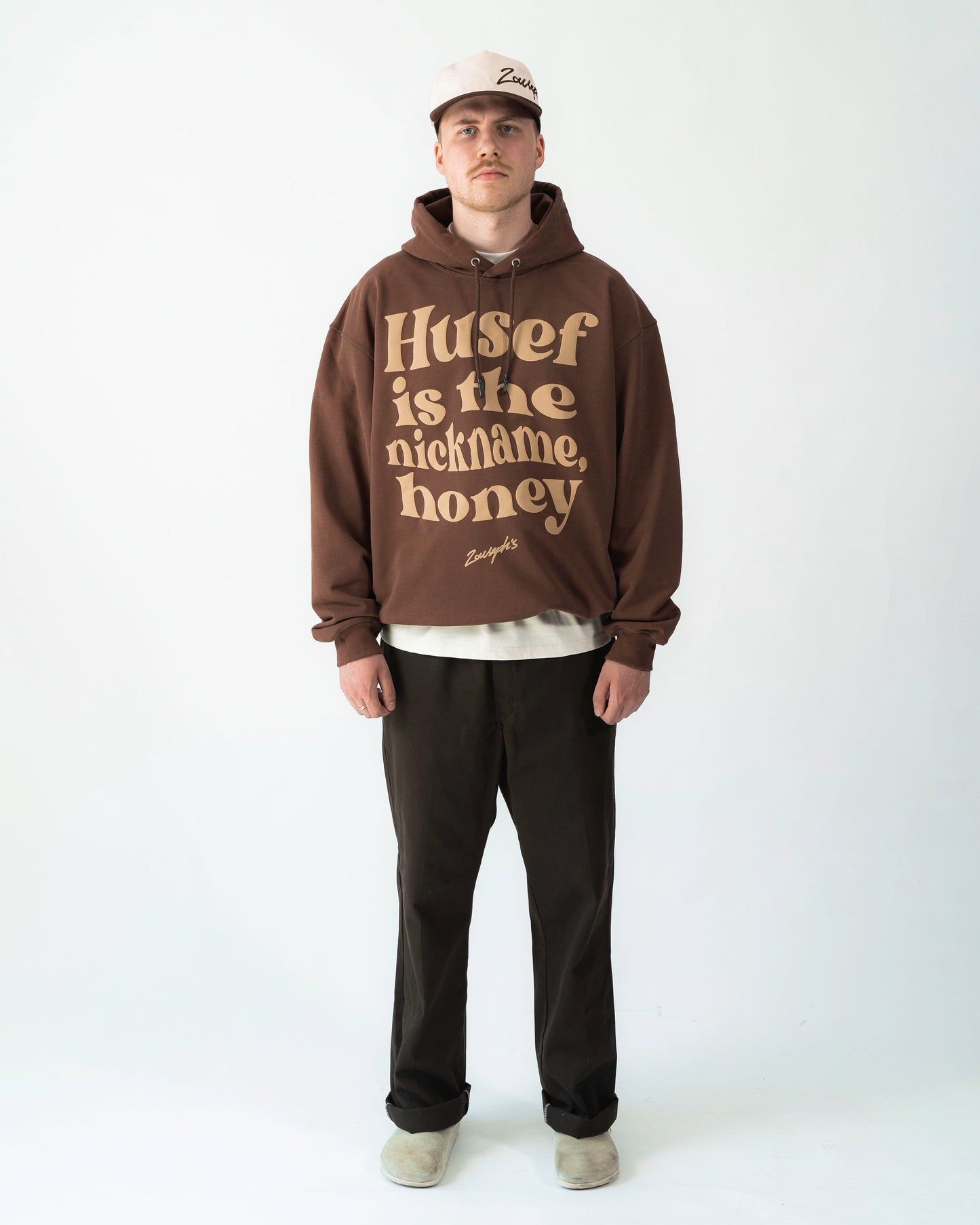 ”HUSEF IS THE NICKNAME” HOODIE - BROWN