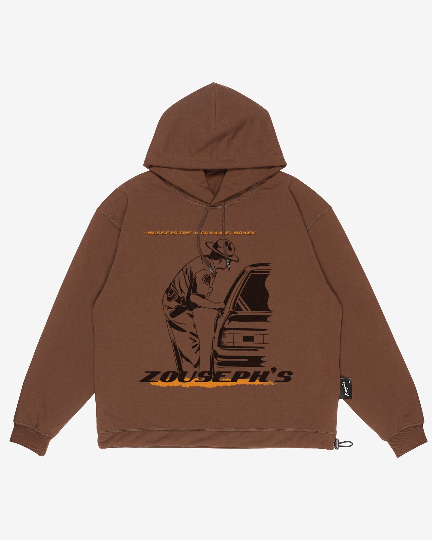 COP HOODIE - BROWN