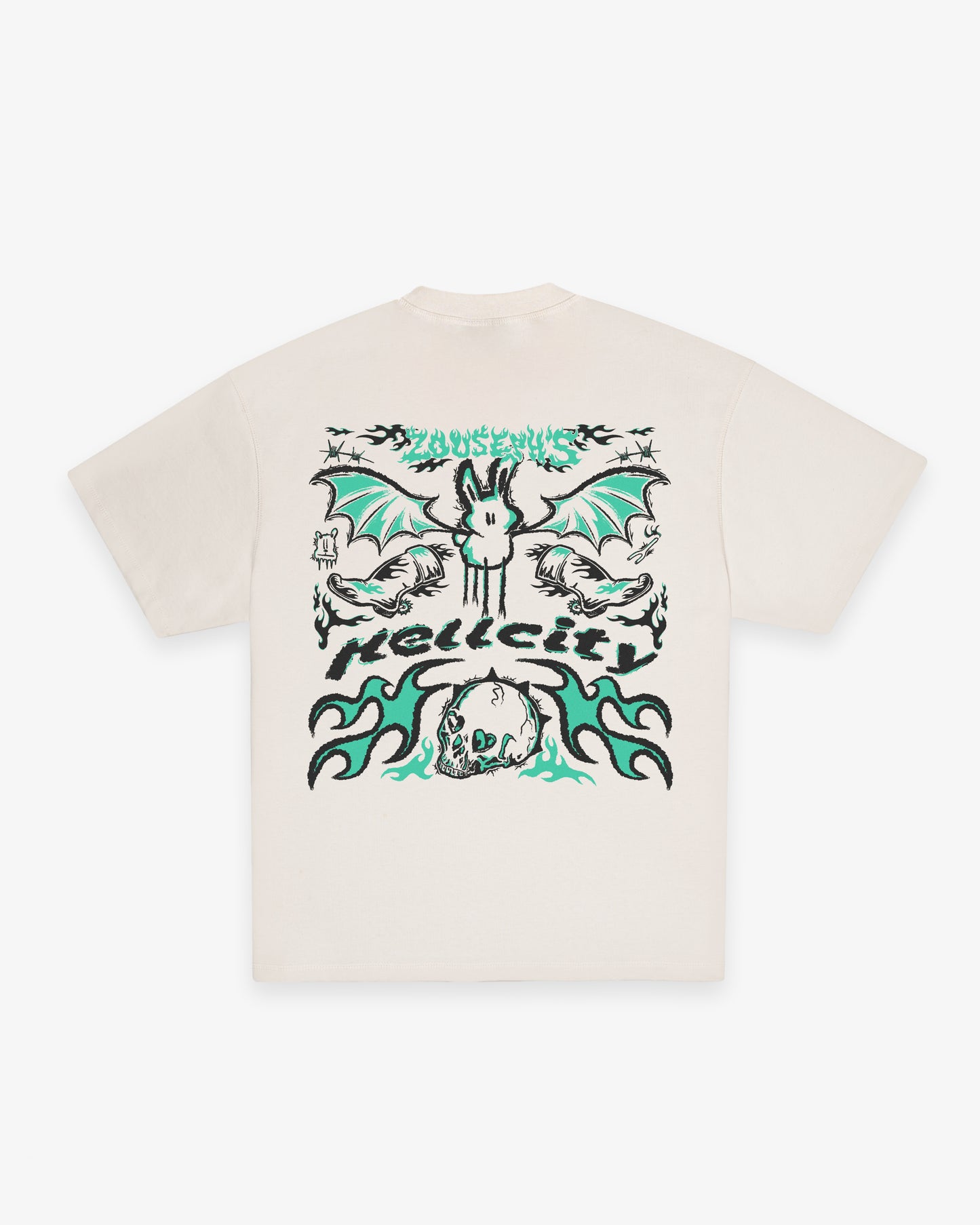 HELLCITY T-SHIRT - VINTAGE WHITE