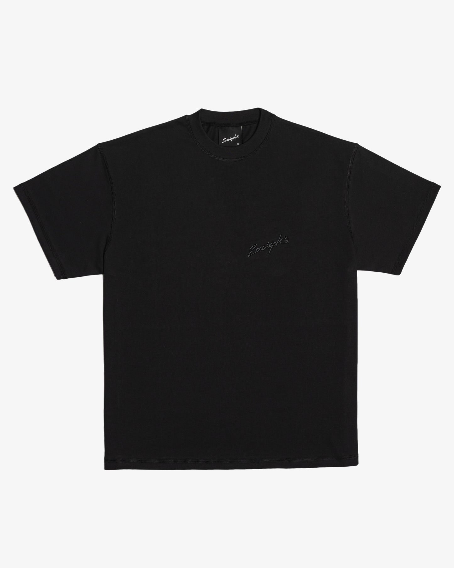EMROIDERED T-SHIRT - VINTAGE BLACK
