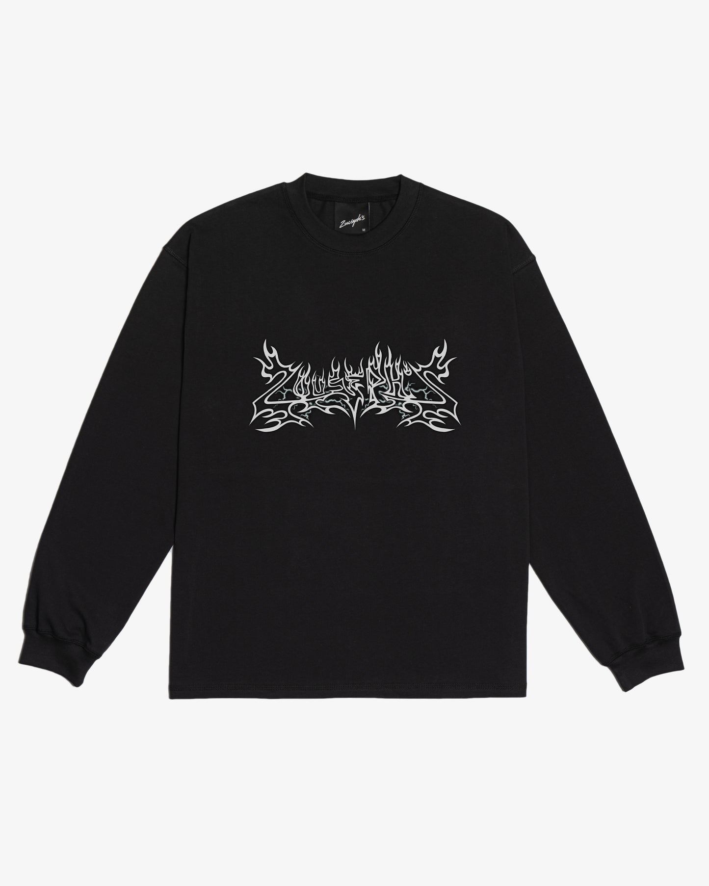 MECHELL FLAME MASK LONGSLEEVE - VINTAGE BLACK
