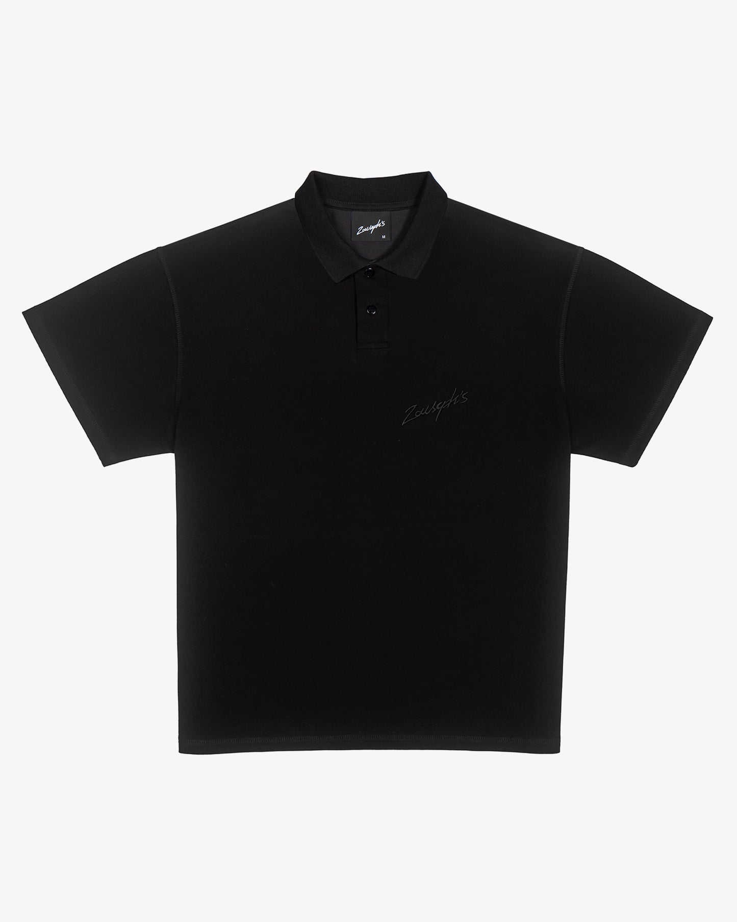 EMBROIDERED POLO - VINTAGE BLACK