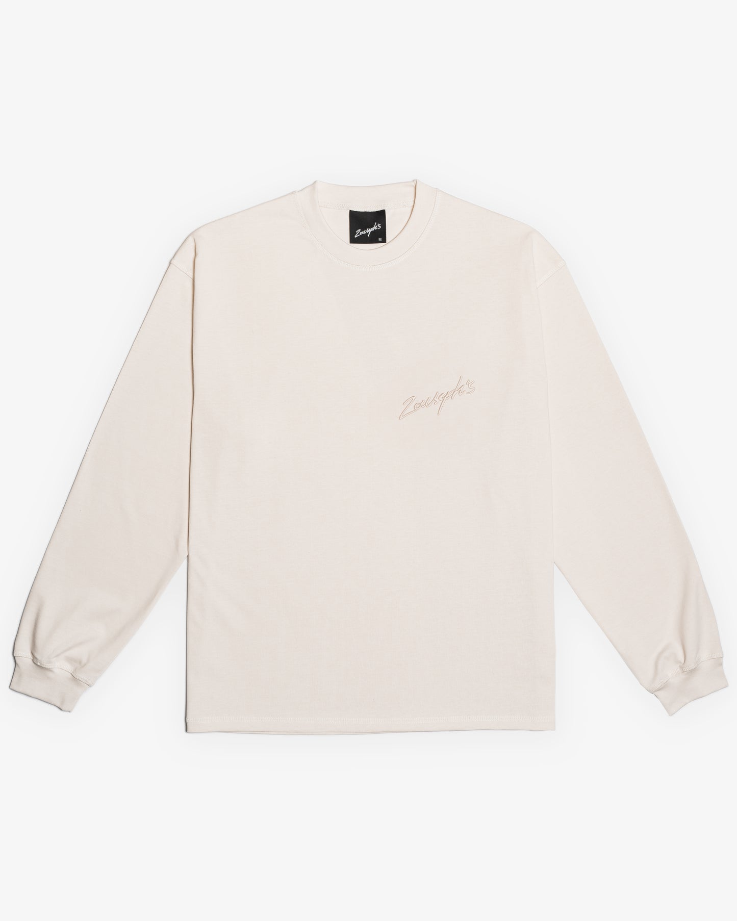 EMROIDERED LONGSLEEVE - VINTAGE WHITE