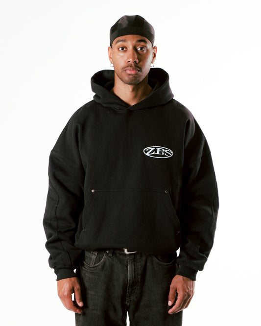 EDGY HOODIE - BLACK