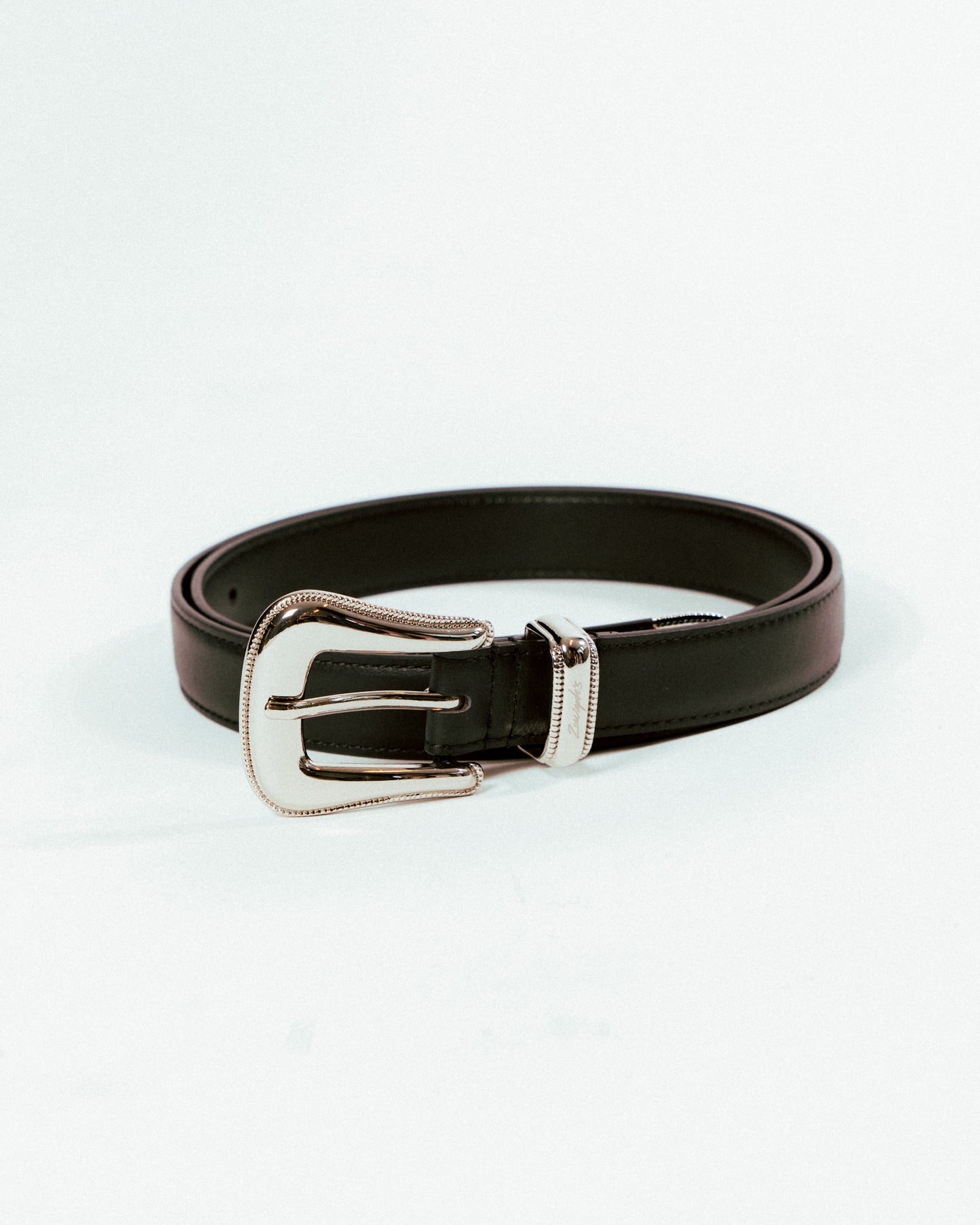 LEATHER BELT - BLACK