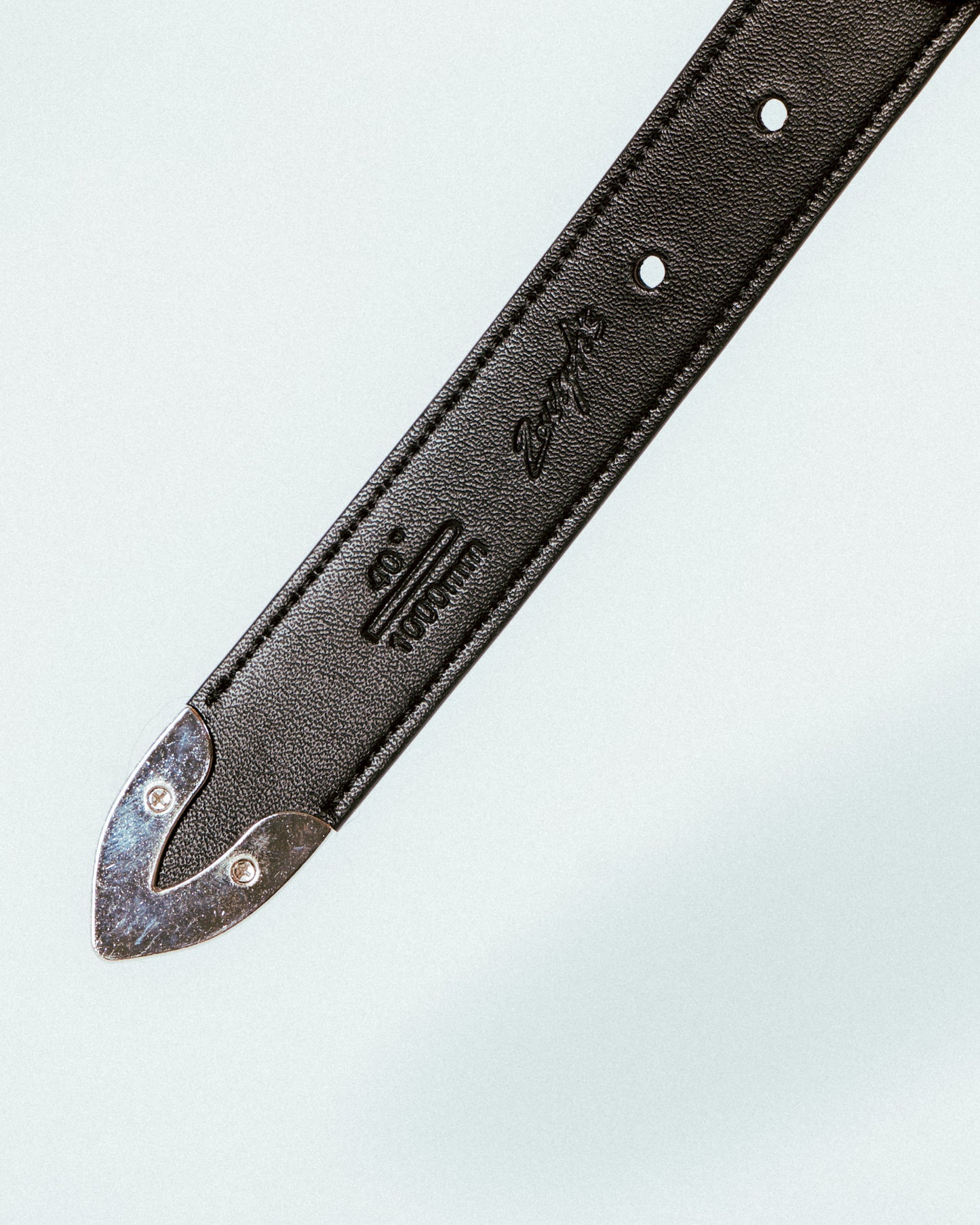 LEATHER BELT - BLACK