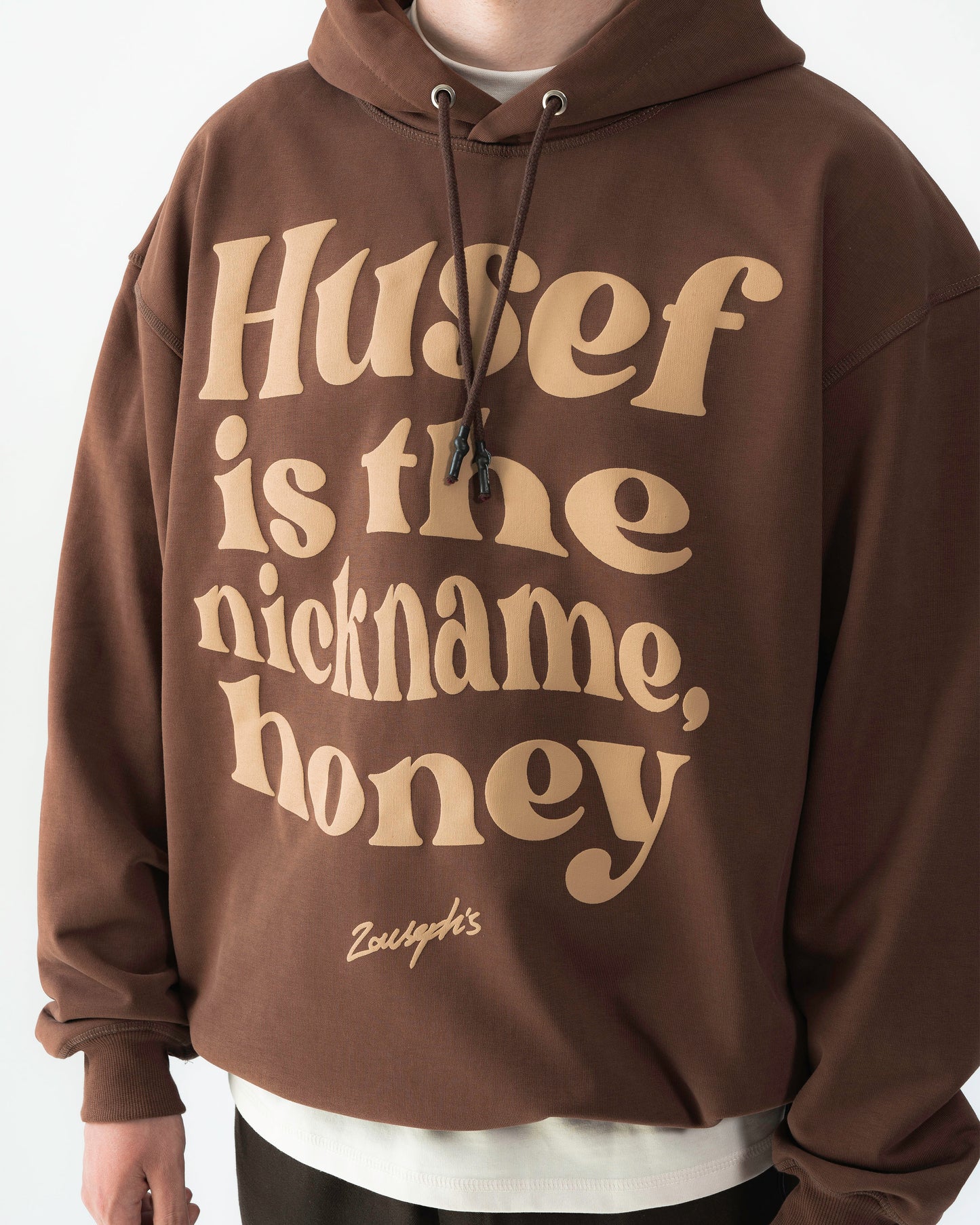 ”HUSEF IS THE NICKNAME” HOODIE - BROWN